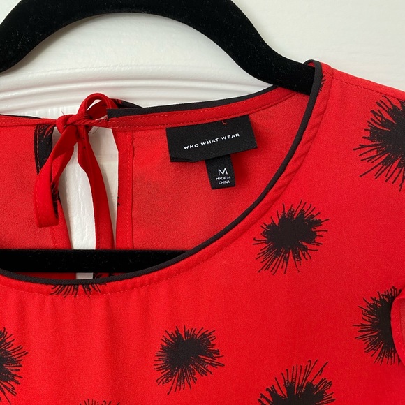 Who What Wear Ruffle Mini Dress - Picture 6 of 8